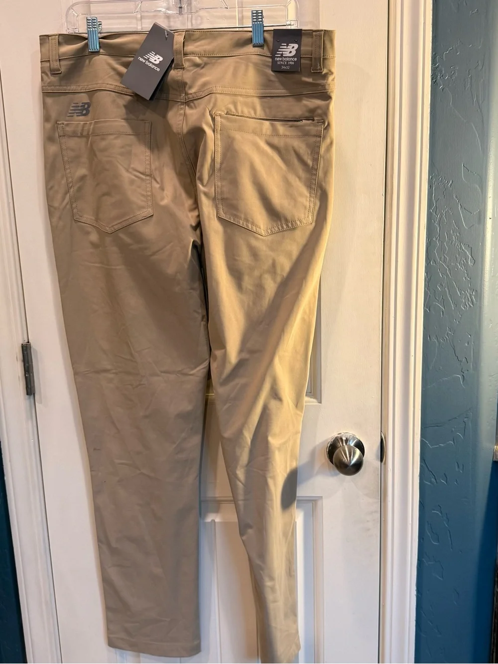 NWT New Balance Men’s 34x32 Khaki Stretch Golf Pants Performance Casual